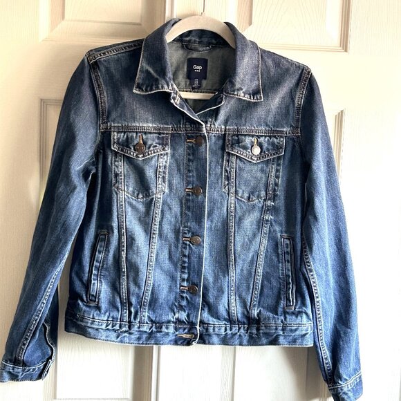 Gap 100% Cotton Denim Jacket, Women's Size Medium - Picture 1 of 10